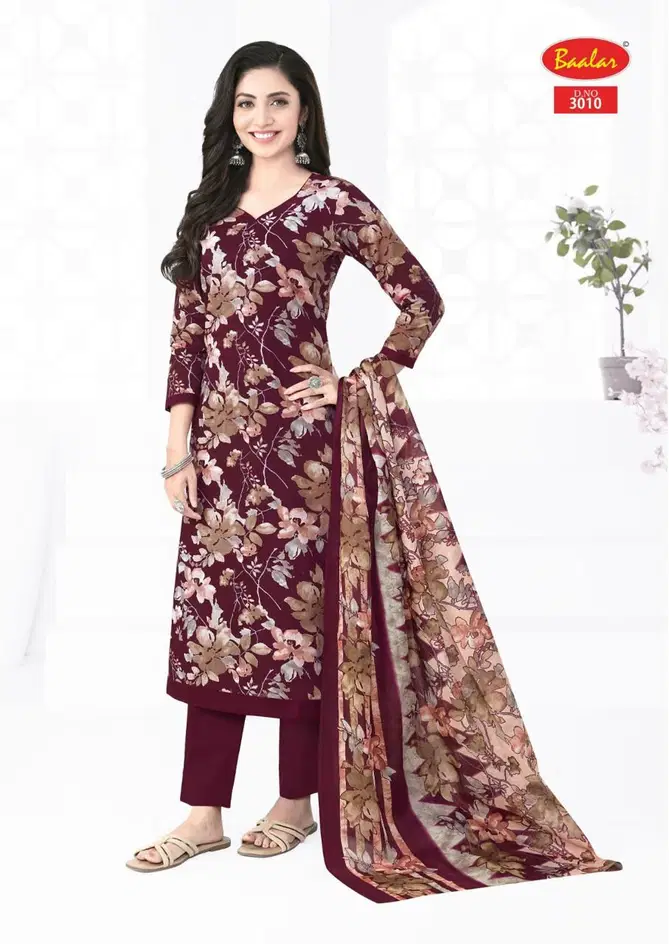 Kashmir Cotton Vol 3 By Baalar Printed Cotton Dress Material Orders In India